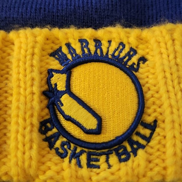 Golden State Warriors Beanie New Era Hat Retro Logo Knit Winter Cap NBA The City - Picture 2 of 8